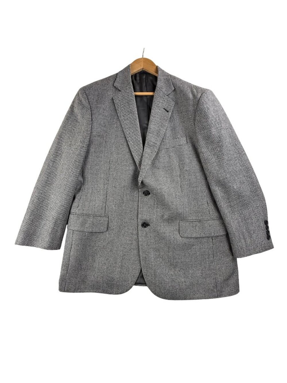 Brooks Brothers Blazer Mens 42 Short Gray Check Wool Madison Sport Coat Jacket